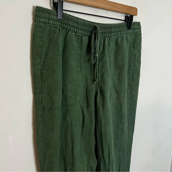 J. CREW- Seaside Pant in Linen Blend Casual Pull On Travel Lightweight Resort - Picture 3 of 7
